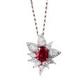 wholesale 18K Gold Jewelry Live Stream Elegant 2-Carat Pigeon Blood Red Luxuriously Set with Full Diamonds Fashionable and Versatile Skin-Brightening Cross-Border Style-0-4
