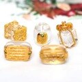 wholesale Gold-plated S925 Sterling Silver Inlaid Natural White Crystal Cube Spacer Beads Six-Character Mantra Five Lines Scripture Matching Beads DIY Accessories-0-2