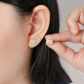 Metal French Light Luxury Lady Earrings, Wholesale Direct-0-1