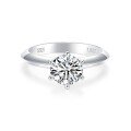 wholesale S925 Sterling Silver Classic T&Co Twist Shank Six-Prong Moissanite Ring in Stock for Dropshipping-0-0