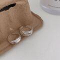 wholesale 925 Sterling Silver Wrapped Open Ring for Women, Korean New Style, Ins Trend, Minimalist and Understated Small Loop-0-3