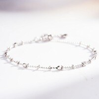Sterling Silver Adjustable Fairy Bracelet, DIY Bead Ins Style.-Silver - SL106  925 Silver
