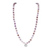 wholesale Metal material, best-selling colorful beaded dopamine pearl necklace for women,,light luxurynecklace,neck accessory-DY191244-SS-VT 925 silver