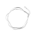 wholesale S925 Silver Multi-layer Snake Chain Bracelet for Women, Japanese and Korean Style Fashion Minimalist Jewelry, Unique Design Accessories-0-4