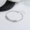 wholesale S925 Sterling SilverIns Pig Nose Unisex Chain Link Bracelet Hip Hop Disco Cuban Jewelry for Women-0-0