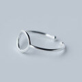 wholesale S925 silver Nalan Korean-style minimalist geometric circular open ring finger ring J0899-0-2