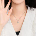 S925 Sterling Silver Moissanite Starry Sugar Chain Necklace-0-1