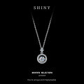 Sterling Silver TikTok Live Pendant Necklace for Women with Moissanite Design-0-4