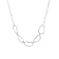 wholesale S925 Sterling Silver Irregular Patchwork Chain Trendy Versatile Women's Collarbone Necklace-0-4