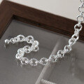 wholesale 925 Silver Fresh and Sweet Ins-Style Niche Design Exquisite Minimalist Interlocking Circle Bracelet S7784-0-4