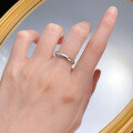 wholesale S925 Sterling Silver New Heavyweight Smooth Surface Ring Stackable Minimalist Ins Style Band-0-3