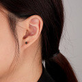 wholesale 925 Sterling Silver Black Small Bead Stud Earrings, Women's Ins Style Versatile Fashion-0-3
