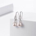 wholesale 925 Sterling Silver Women's Earrings, Minimalist and Niche High-End Sense Freshwater Pearl Earrings for Mother's Day, Mother's Style Earrings-0-5