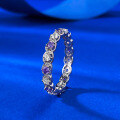 wholesale S925 Silver New Style Zircon White Purple Full Diamond European and American Fashion Wholesale Ring for Women-0-1