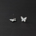 wholesale S925 Sterling Silver Fresh and Sweet Ins Style Niche Design Exquisite Diamond-Inlaid Butterfly Earrings M06532-0-4