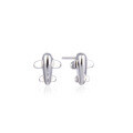 wholesale S925 Sterling Silver Small Airplane Stud Earrings for Women, Korean Style, Fresh and Minimalist, Niche Design, Best Friend Matching, Student Fashion Trend-0-4