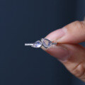 wholesale S925 Sterling Silver Natural Gemstone Ring Dainty Cross-Border Cream Blue Moonstone Ring for Women-0-3