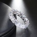 wholesale S925 Sterling Silver Full-Zirconia Ring Korean Style Zircon Band Rings for Wholesale-0-2