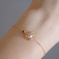 wholesale S925 sterling silver celestial compass bracelet, unique and niche, French-style luxury, versatile for everyday wear for women-0-0