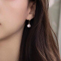 wholesale 18K Gold Japanese Akoya Natural Seawater Pearl Earrings, Angel Grade Ear Drops with Strong Luster Ear Accessories for Women-0-3