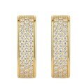 wholesale S925 Sterling Gold-Toned Luxury High-End Moissanite Earrings with Ear Clips, Cross-Border Best-Seller Ins Style-0-4