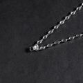 wholesale S925 Sterling Silver Full Diamond Universal Necklace, High-End Jewelry, Versatile Collarbone Chain with Gemstone Inlays, All-Purpose Necklace-0-3