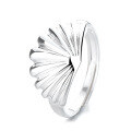 wholesale S925 Silver Fashion Korean Style Cross-Border Shell Ins Style Creative Trendy Openable Ring-0-4