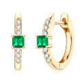 S925 Sterling Silver Oval Emerald-Cut Stud Earrings for Fashionable Commuting-0-18