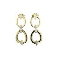 wholesale S925 Metal European & American New Simple Hoop Ear Studs Hip-hop Ins Style Women's Earrings-0-4