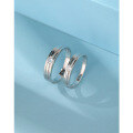 wholesale 925 Sterling Silver Couple Rings Pair, Small Design, Minimalist Band Matching Rings for Men, Wedding Gift for Girlfriend-0-1