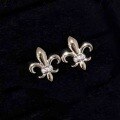 wholesale S925 Sterling Silver Iris Filigree Ear Studs, Sweet and Light Luxury, Advanced Sense, Fashionable, Exquisite, Versatile, Simple Floral Earrings-0-5