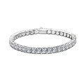wholesale S925 Sterling Silver Moissanite Tennis Bracelet for Men and Women Zircon Bracelet Fashion Silver Jewelry Internet Celebrity Best-Seller Same Style-0-5
