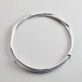 wholesale 999 Sterling Silver Handmade Plain Silver Moebius Ring Intertwined Bracelet for Women Youth Style Solid Push-Pull Pure Silver Bangle for Men-0-3
