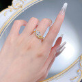 wholesale 925 Sterling Silver Moojing New 6*12 Marquise Diamond Ring,Ins-0-3