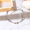 wholesale S999 Pure Silver Möbius Strip Bracelet, Genuine Solid Closed Design, Niche and Versatile for Young Adults-0-2
