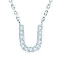 S925 Sterling Silver Necklace with Moissanite Pendant, Unisex Classic Style, Clearance Shipping Included-0-18
