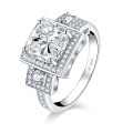 S925 Sterling Silver Geometric Square Wedding Ring for Women, Ins Style Clearance with Free Shipping-0-11