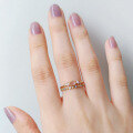 wholesale S925 Silver Plated 14k Gold Japanese INS Style Natural White Crystal Pearl Ring-0-3