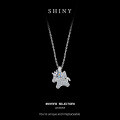 Sterling Silver New Moissanite Unicorn Necklace, Women's Simple Fashion Ins Trendy Wholesale-0-4