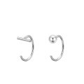 wholesale Sterling Silver S925 Minimalist Ear Piercing Studs For Women, New Style Ear Bone Studs, Hoop Earrings, Sleep-friendly No Need To Remove Ear Accessories-0-0