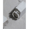 wholesale S925 Sterling Silver Korean Version Ins Alternative Design Irregular Surface Lava Texture Open Adjustable Ring for Women-0-1