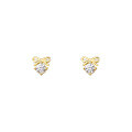 wholesale S925 Sterling Silver Bow Zircon Ear Studs Women Korean Minimalist Niche Luxury Exquisite Versatile Ins Ear Wholesale-0-0