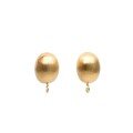 wholesale S925 sterling silver brushed matte gold earrings for women, minimalist and elegant with a sophisticated charm-0-4