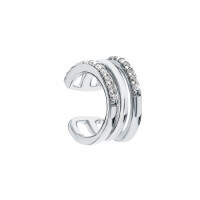 wholesale S925 Sterling Silver Micro-Inlaid Geometric Ear Cuffs, Fashion-Forward Minimalist Personality Trendy Sweet-Edgy INS Piercing-Free Earrings-Style 1 925 silver
