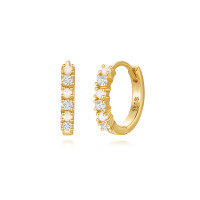 wholesale Brass Metal Hyper Flash Zircon Ear Cuff, Minimalist Exaggerated Earrings For Women,-Gold #6