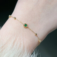 wholesale S925 Sterling Silver Red Elk Full Body Ins Minimalist Style Bracelet Fresh and Fashionable Stackable Wear Elegant for Daily Commute and Versatile Styling-BS0252-Gold 925 Silver