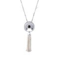 wholesale 925 Silver Gold-Plated Pendant Chain with High-Carbon Diamonds, Swarovski Pearls, and White Shell Pearls for Women's Banquet Jewelry-0-4