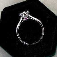 S925 Silver Hollow Six-Claw Classic Moissanite Proposal Ring for Women-1 carat (empty setting)  Hong Kong number 11