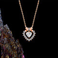 Sterling Silver Runaway Princess Dainty Bow Butterfly Necklace-0-1