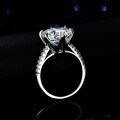 S925 Sterling Silver 6-Claw 5ct Moissanite Solitaire Ring-0-0
